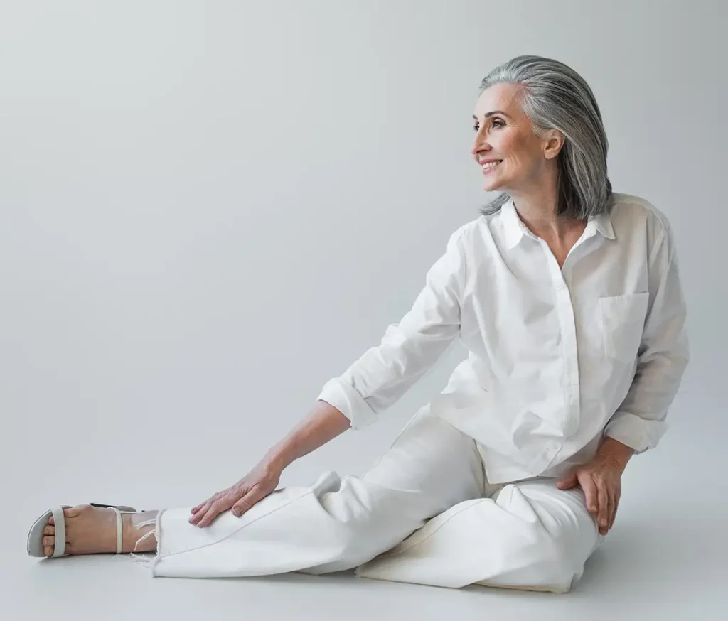 ensemble pantalon tunique fluide pour mariage chic